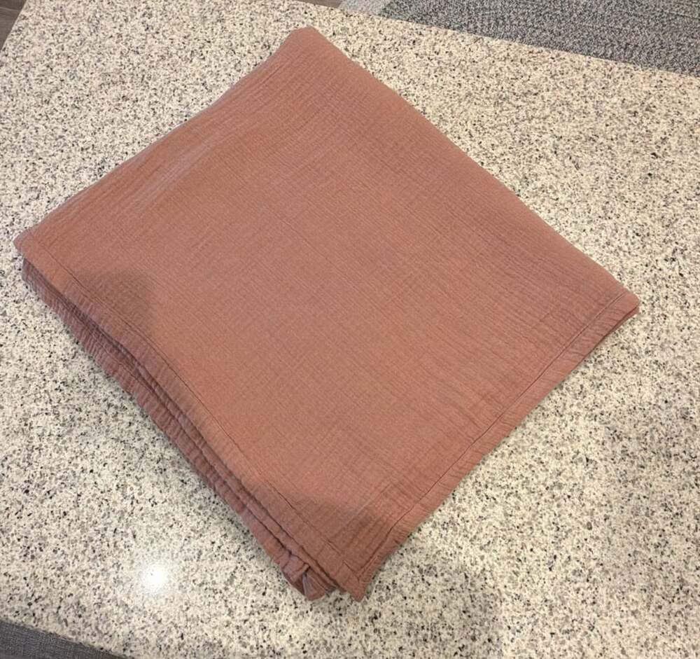 Organic Cotton Gauze Blanket Cal King in Sedona SOLD OUT ONLINE